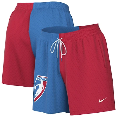 Women's Nike Blue/Red WNBA Legends Flow Mesh Shorts