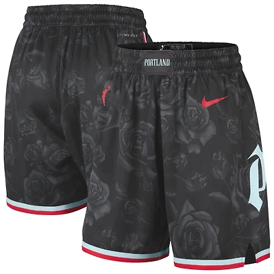 Women's Nike Black Portland Fire 2026 On-Court Dri-FIT Victory Shorts - Rebel Edition