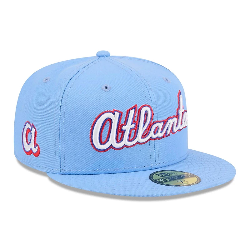 Men's New Era Light Blue Atlanta Braves 2026 City Connect 59FIFTY Fitted Hat