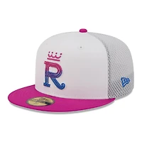 Men's New Era White/Purple Kansas City Royals 2026 City Connect Batting Practice 59FIFTY Fitted Hat