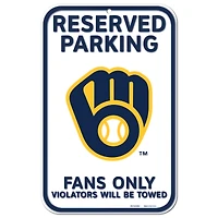 WinCraft Milwaukee Brewers 11" x 17" Indoor/Outdoor Reserved Parking Sign