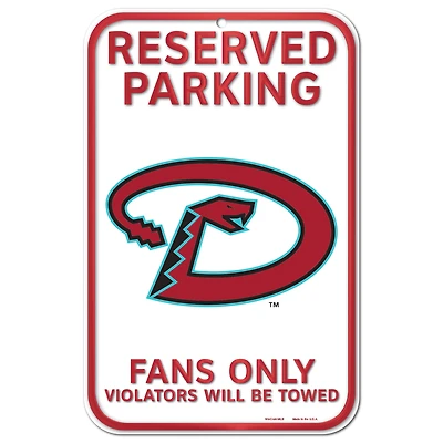 WinCraft Arizona Diamondbacks 11" x 17" Indoor/Outdoor Reserved Parking Sign