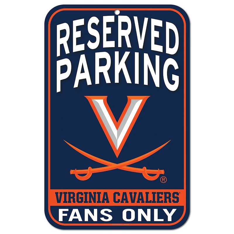 WinCraft Virginia Cavaliers 11" x 17" Indoor/Outdoor Reserved Parking Sign
