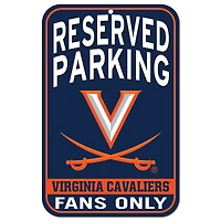 WinCraft Virginia Cavaliers 11" x 17" Indoor/Outdoor Reserved Parking Sign