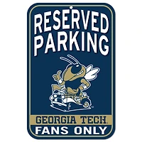 WinCraft Georgia Tech Yellow Jackets 11" x 17" Indoor/Outdoor Reserved Parking Sign