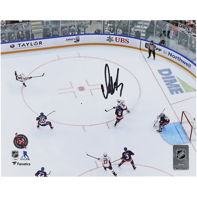 Alexander Ovechkin Washington Capitals Autographed 8" x 10" 895th Goal Overhead Shooting Photograph