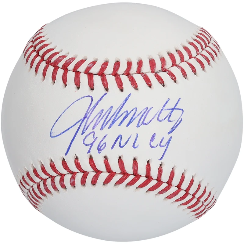 John Smoltz Atlanta Braves Autographed Baseball with "96 NL CY" Inscription