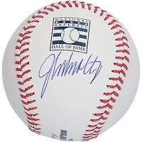 John Smoltz Atlanta Braves Autographed Hall of Fame Logo Baseball