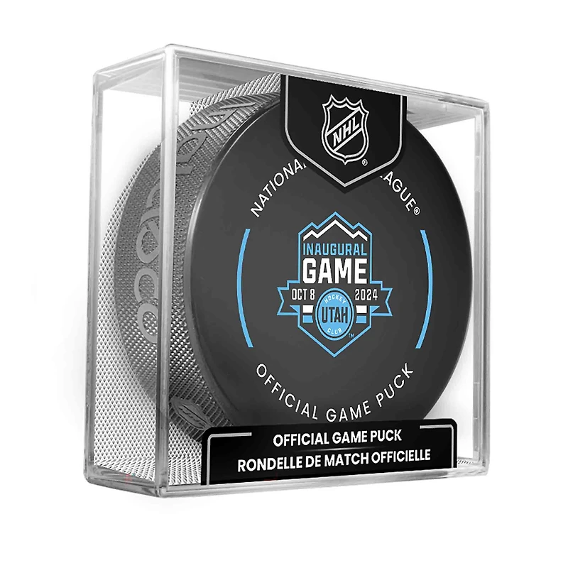 Utah Hockey Club Inglasco Inaugural Game Official Game Puck