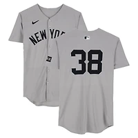 Devin Williams New York Yankees Player-Worn #38 Gray Jersey vs. Texas Rangers on August 6, 2025