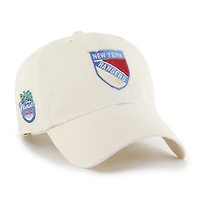 Men's '47 Cream New York Rangers 2026 NHL Winter Classic Clean Up Adjustable Hat