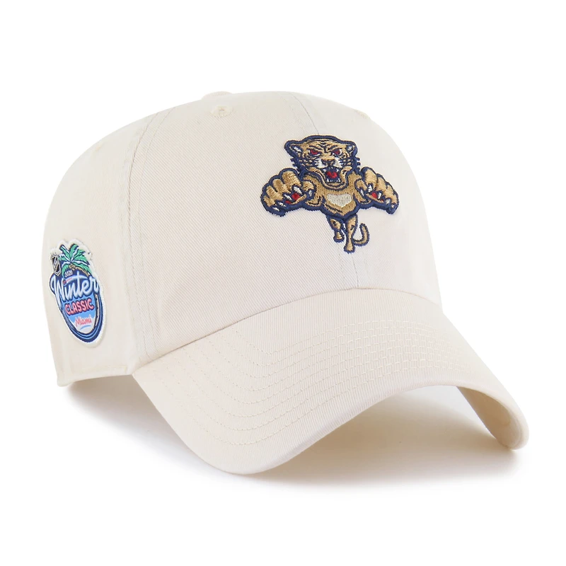 Men's '47 Cream Florida Panthers 2026 NHL Winter Classic Clean Up Adjustable Hat