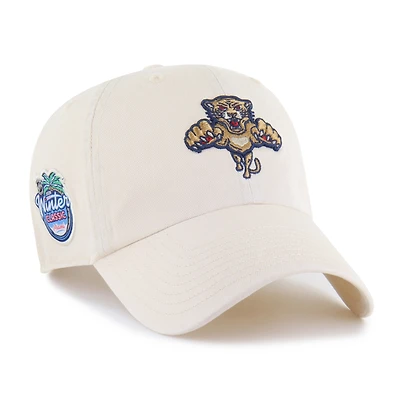 Men's '47 Cream Florida Panthers 2026 NHL Winter Classic Clean Up Adjustable Hat