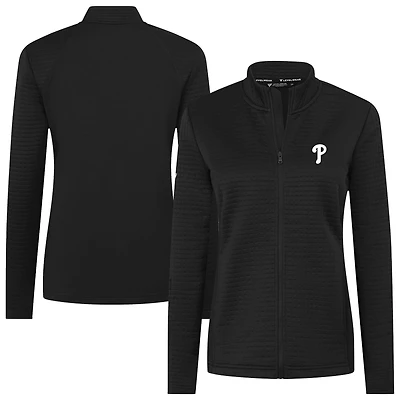 Women's Levelwear Black Philadelphia Phillies Tailgate Insignia 2.0 Full-Zip Jacket