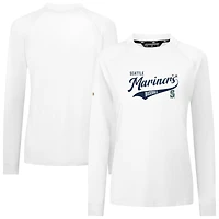 Women's Levelwear White Seattle Mariners Slender Glide T-Shirt