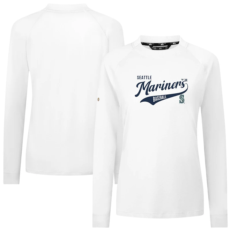 Women's Levelwear White Seattle Mariners Slender Glide T-Shirt