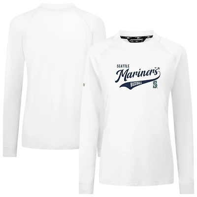 Women's Levelwear White Seattle Mariners Slender Glide T-Shirt