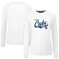 Women's Levelwear White Chicago Cubs Slender Glide T-Shirt