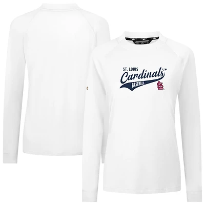 Women's Levelwear White St. Louis Cardinals Slender Glide T-Shirt