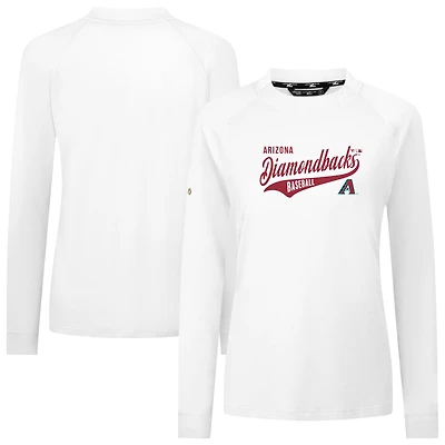 Women's Levelwear White Arizona Diamondbacks Slender Glide T-Shirt