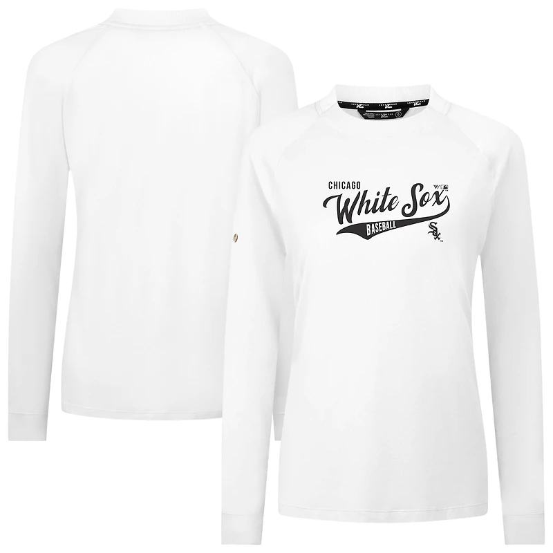 Women's Levelwear White Chicago Sox Slender Glide T-Shirt