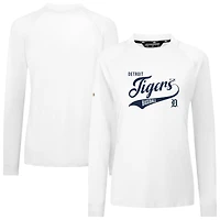 Women's Levelwear White Detroit Tigers Slender Glide T-Shirt