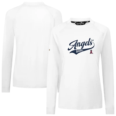 Women's Levelwear White Los Angeles Angels Slender Glide T-Shirt