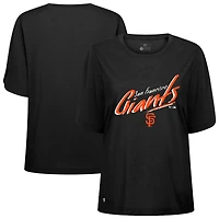 Women's Levelwear Black San Francisco Giants Bloom Sizzle T-Shirt