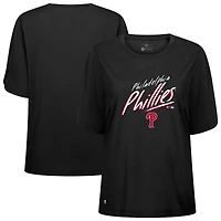 Women's Levelwear Black Philadelphia Phillies Bloom Sizzle T-Shirt