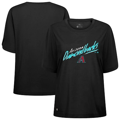 Women's Levelwear Black Arizona Diamondbacks Bloom Sizzle T-Shirt