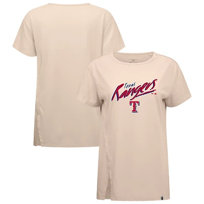 Women's Levelwear Khaki Texas Rangers Influx Sizzle T-Shirt