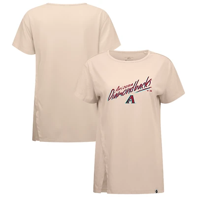 Women's Levelwear Khaki Arizona Diamondbacks Influx Sizzle T-Shirt