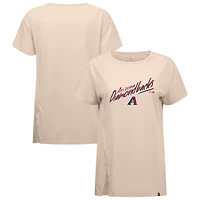 Women's Levelwear Khaki Arizona Diamondbacks Influx Sizzle T-Shirt