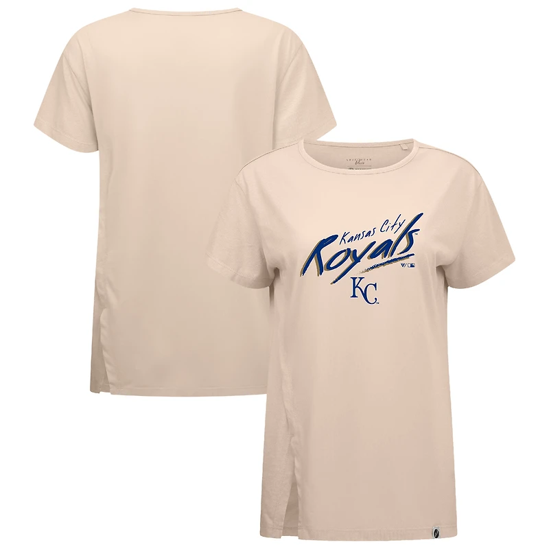 Women's Levelwear Khaki Kansas City Royals Influx Sizzle T-Shirt
