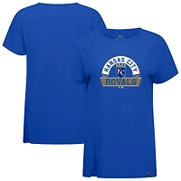 Women's Levelwear Royal Kansas City Royals Influx Banner Arch T-Shirt