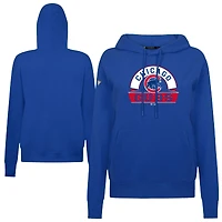 Women's Levelwear Royal Chicago Cubs Adorn Banner Arch Hoodie