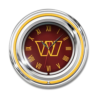 Imperial Washington Commanders 15" Team Color Neon Clock