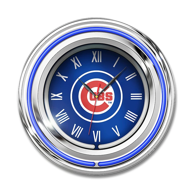 Imperial Chicago Cubs 15" Team Color Neon Clock