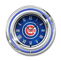 Imperial Chicago Cubs 15" Team Color Neon Clock