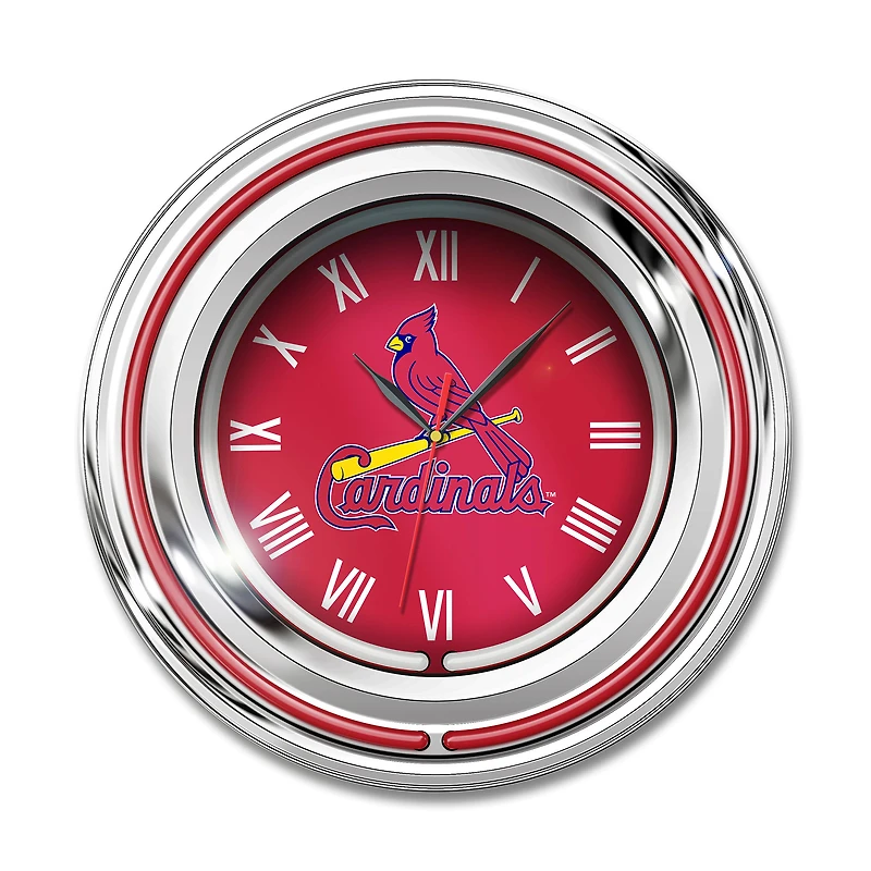 Imperial St. Louis Cardinals 15" Team Color Neon Clock