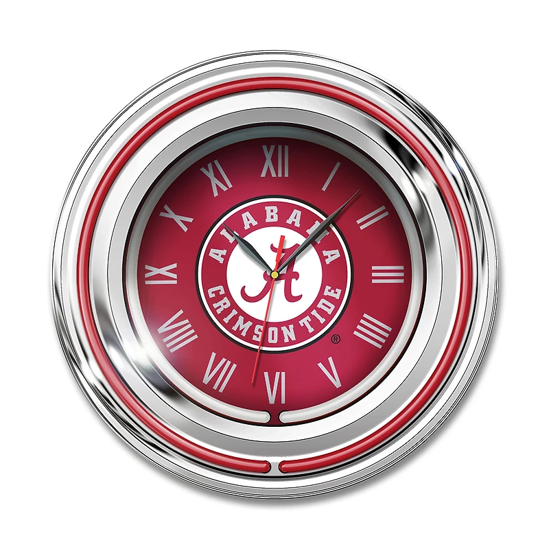 Imperial Alabama Crimson Tide 15" Team Color Neon Clock