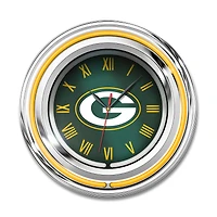 Imperial Green Bay Packers 15" Team Color Neon Clock