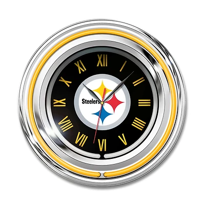 Imperial Pittsburgh Steelers 15" Team Color Neon Clock