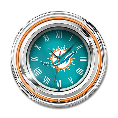 Imperial Miami Dolphins 15" Team Color Neon Clock