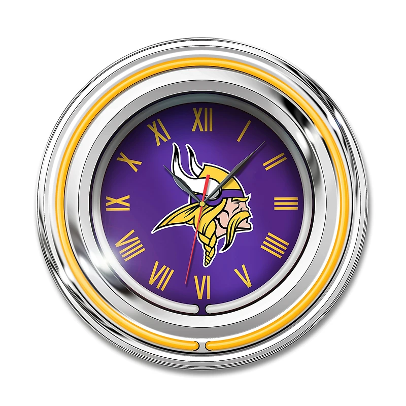 Imperial Minnesota Vikings 15" Team Color Neon Clock