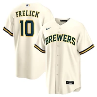 Youth Nike Sal Frelick Cream Milwaukee Brewers Home Replica Jersey