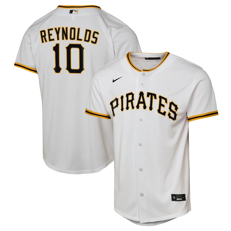 Youth Nike Bryan Reynolds White Pittsburgh Pirates Home Replica Jersey