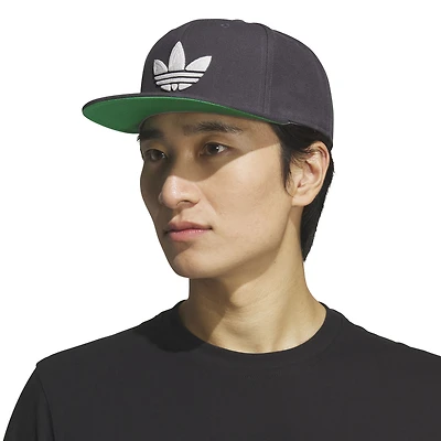 Men's Gray adidas Originals Trefoil Chain 2.0 Snapback Hat