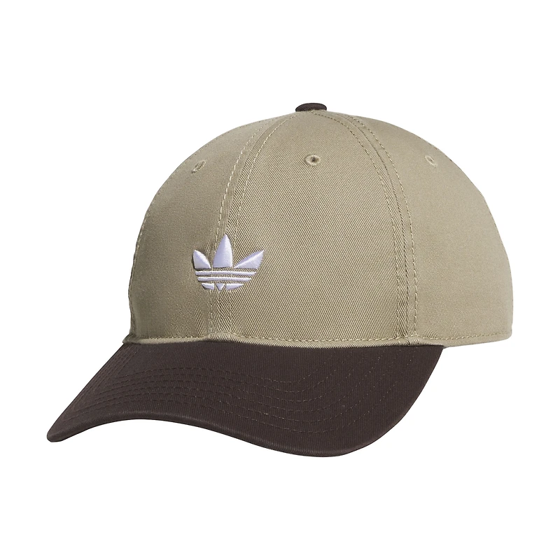 Men's Brown adidas Originals Relaxed Trefoil Adjustable Hat