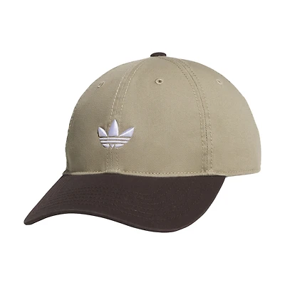 Men's Brown adidas Originals Relaxed Trefoil Adjustable Hat